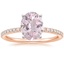 14K Rose Gold Ballad Half Coverage Diamond Ring (1/8 ct. tw.), smalltop view