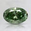 0.93 Ct. Fancy Vivid Pacific Green Oval Lab Grown Diamond