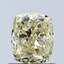 1.02 Ct. Fancy Yellow Cushion Lab Grown Diamond