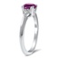 The Vonda Ring, smalltop view on a hand