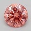 0.87 Ct. Fancy Vivid  Pink Round Lab Grown Diamond