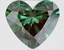 2.70 Ct. Fancy Vivid Green Heart Lab Grown Diamond