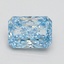 1.53 Ct. Fancy Vivid Blue Radiant Lab Grown Diamond