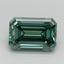 2.08 Ct. Fancy Vivid Pacific Green Emerald Lab Grown Diamond