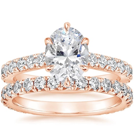 14K Rose Gold Luxe Sienna Diamond Bridal Set (1 1/8 ct. tw.)