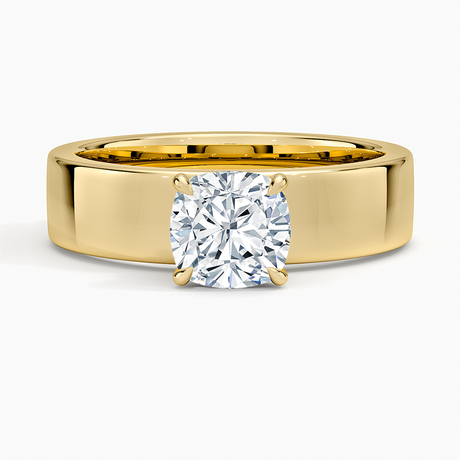 Thick Band Engagement Ring - Alden