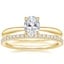 14K Yellow Gold Freesia Ring with Luxe Ballad Diamond Ring (1/4 ct. tw.)