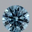 4.13 Ct. Fancy Vivid Blue Round Lab Grown Diamond