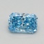 0.43 Ct. Fancy Vivid Blue Radiant Lab Grown Diamond