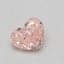 0.56 Ct. Fancy Intense Pink Heart Lab Grown Diamond