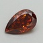 0.71 Ct. Fancy Orange Pear Lab Grown Diamond
