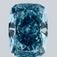 5.05 Ct. Fancy Vivid Blue Cushion Lab Grown Diamond