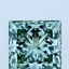 4.07 Ct. Fancy Vivid Green Princess Lab Grown Diamond