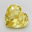 9.88 Ct. Fancy Vivid Yellow Heart Lab Grown Diamond