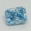 2.20 Ct. Fancy Vivid Blue Radiant Lab Grown Diamond