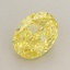 2.50 Ct. Fancy Vivid  Yellow Oval Lab Grown Diamond