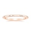 14K Rose Gold Astra 1.4mm Diamond Ring, smalltop view