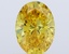 0.70 Ct. Fancy Vivid  Yellow Oval Lab Grown Diamond
