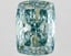 11.57 Ct. Fancy Intense Blue Green Cushion Lab Grown Diamond