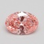 1.40 Ct. Fancy Vivid Pink Oval Lab Grown Diamond