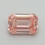 1.01 Ct. Fancy Vivid Pink Emerald Lab Grown Diamond