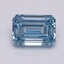 1.77 Ct. Fancy Intense Blue Emerald Lab Grown Diamond