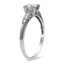 The Cecilee Ring, smalltop view on a hand