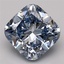3.00 Ct. Fancy Vivid Blue Cushion Lab Grown Diamond