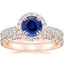 14K Rose Gold Luxe Sienna Halo Diamond Bridal Set (1 3/8 ct. tw.)