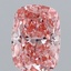 2.01 Ct. Fancy Vivid Pink Cushion Lab Grown Diamond