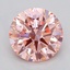 3.10 Ct. Fancy Vivid  Pink Round Lab Grown Diamond