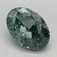 2.63 Ct. Fancy Vivid Green Oval Lab Grown Diamond