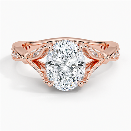 14K Rose Gold Zinnia Diamond Ring (1/3 ct. tw.)