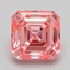 5.19 Ct. Fancy Vivid Pink Asscher Lab Grown Diamond