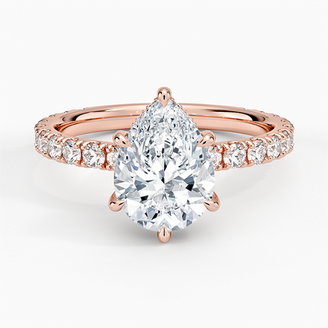 14K Rose Gold Grand Perfect Fit Three-Quarter Diamond Ring