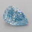 1.10 Ct. Fancy Vivid Blue Pear Lab Grown Diamond