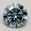 1.50 Ct. Fancy Intense Greenish Blue Round Lab Grown Diamond