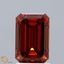 2.01 Ct. Fancy Orange Emerald Lab Grown Diamond