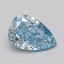 5.07 Ct. Fancy Vivid Blue Pear Lab Grown Diamond