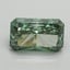 3.04 Ct. Fancy Vivid Pacific Green Radiant Lab Grown Diamond