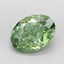 3.90 Ct. Fancy Vivid Green Oval Lab Grown Diamond