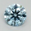 6.12 Ct. Fancy Vivid Blue Round Lab Grown Diamond