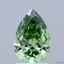 1.50 Ct. Fancy Vivid Green Pear Lab Grown Diamond