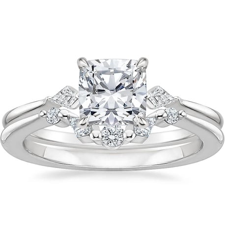 18K White Gold Cometa Diamond Bridal Set