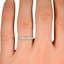 The Ivie Ring, smallzoomed in top view on a hand