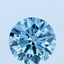 1.16 Ct. Fancy Vivid Blue Round Lab Grown Diamond