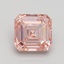 2.50 Ct. Fancy Intense Pink Asscher Lab Grown Diamond