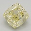 1.53 Ct. Fancy Intense Yellow Cushion Lab Grown Diamond