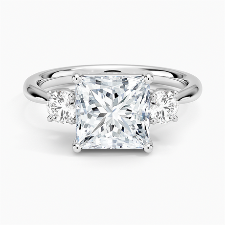 18K White Gold Selene Three Stone Diamond Ring (1/3 ct. tw.)
