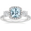 18K White Gold Waverly Three Stone Diamond Ring (3/4 ct. tw.), smalltop view
